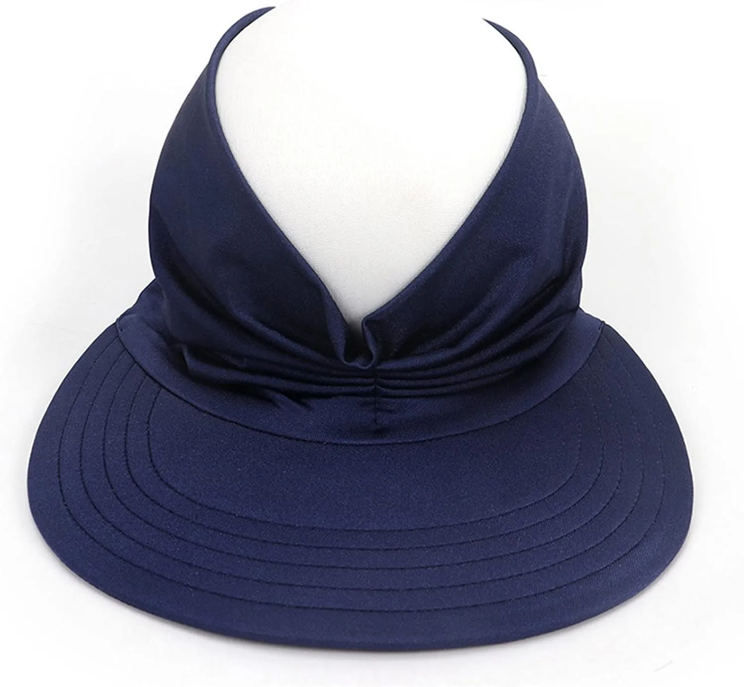 Sun Hat Women Beach Empty Roof Sun Hats Visor Cap UV Protection with Wide Brim for Sports Golf Hiking Ponytail Caps