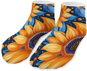 Sunflower Ankle Socks Breathable Low Cut Sports Socks Casual No Show Sock for Women Men