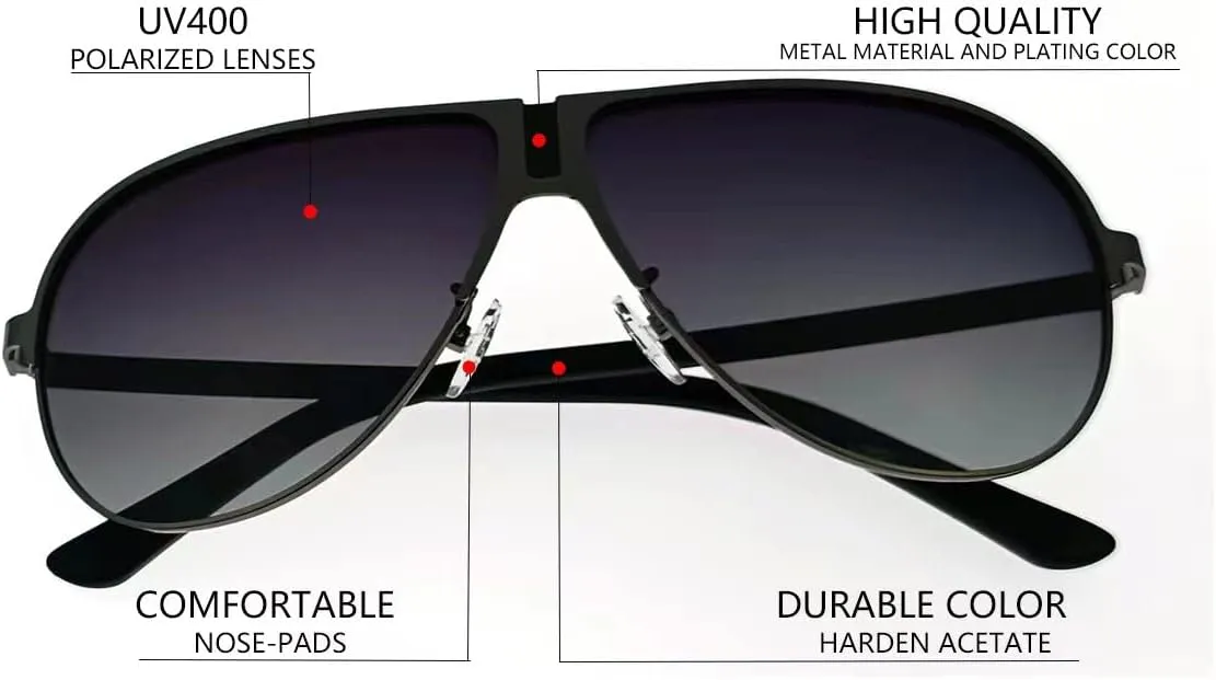 Sunglasses Aviator Polarized for Men casual eyewear UV Protection for Driving Fishing Shades Glasses s9839