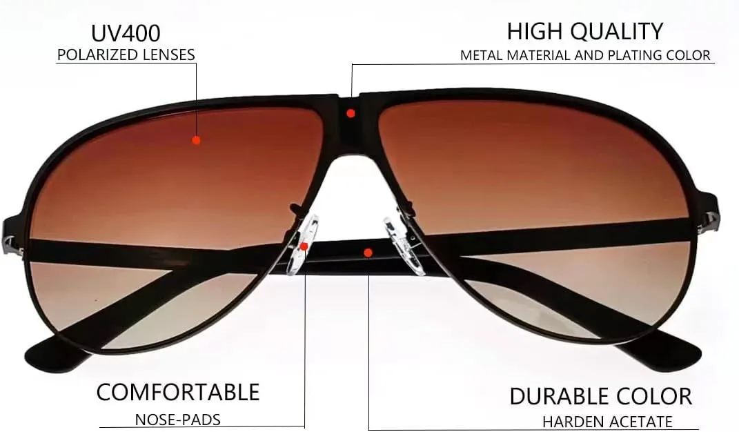 Sunglasses Aviator Polarized for Men casual eyewear UV Protection for Driving Fishing Shades Glasses s9839