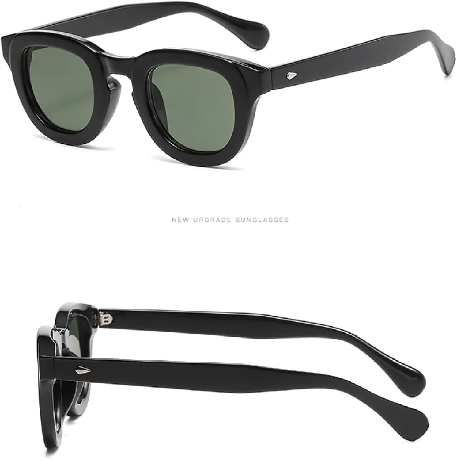 Sunglasses for Female Oval Frame Thick Frame Small Face Personality Retro Multi Color Fashion