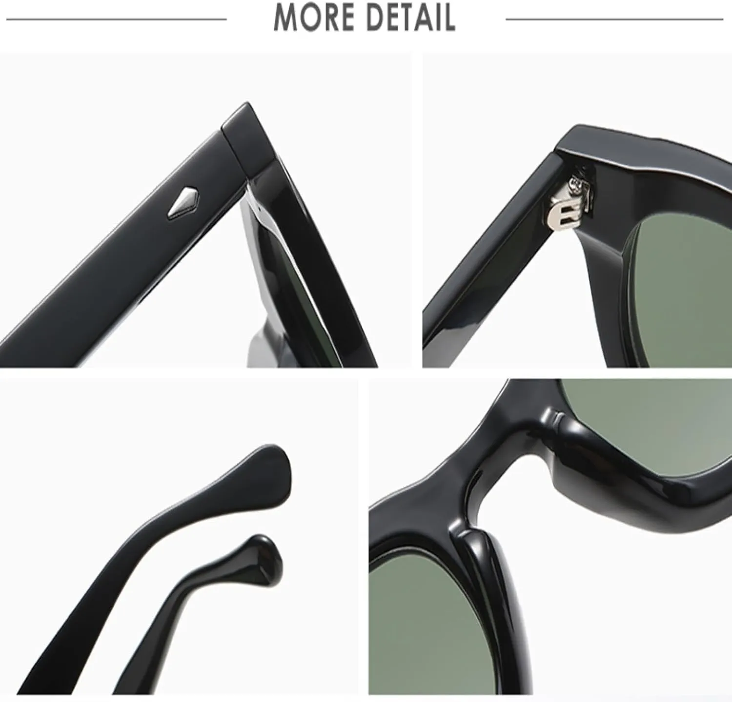 Sunglasses for Female Oval Frame Thick Frame Small Face Personality Retro Multi Color Fashion