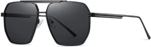 Sunglasses for Men Uv400 Retro Metal Polygon Frame Driving Fishing Bike Travel