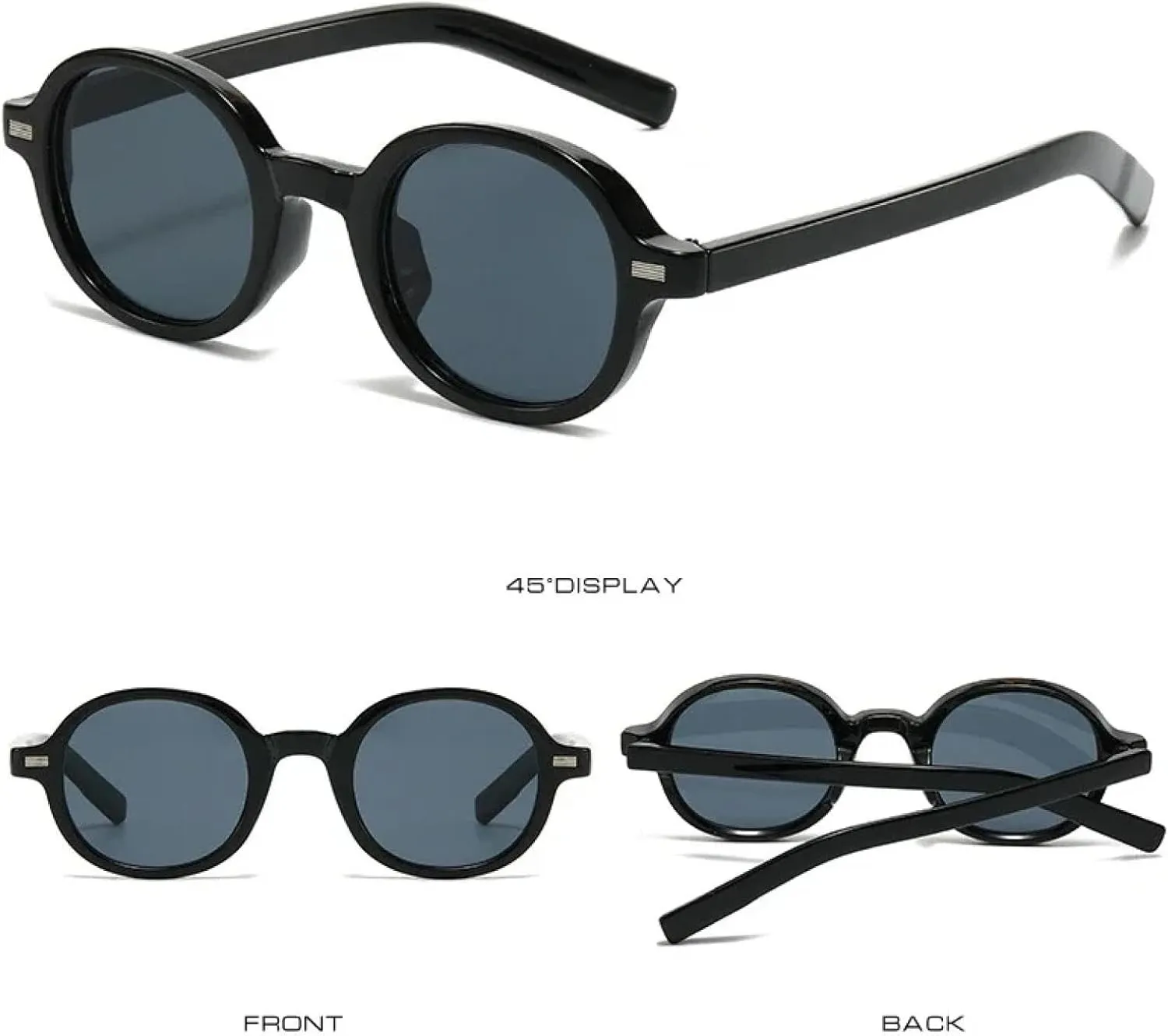 Sunglasses Women Fashion Clear Blue Pink Lens Shades Uv400 Men Retro Punk Sun Glasses