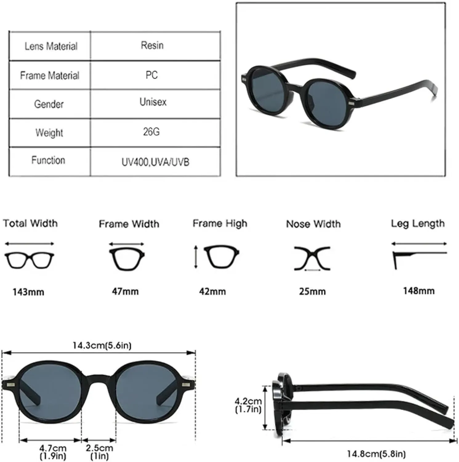 Sunglasses Women Fashion Clear Blue Pink Lens Shades Uv400 Men Retro Punk Sun Glasses