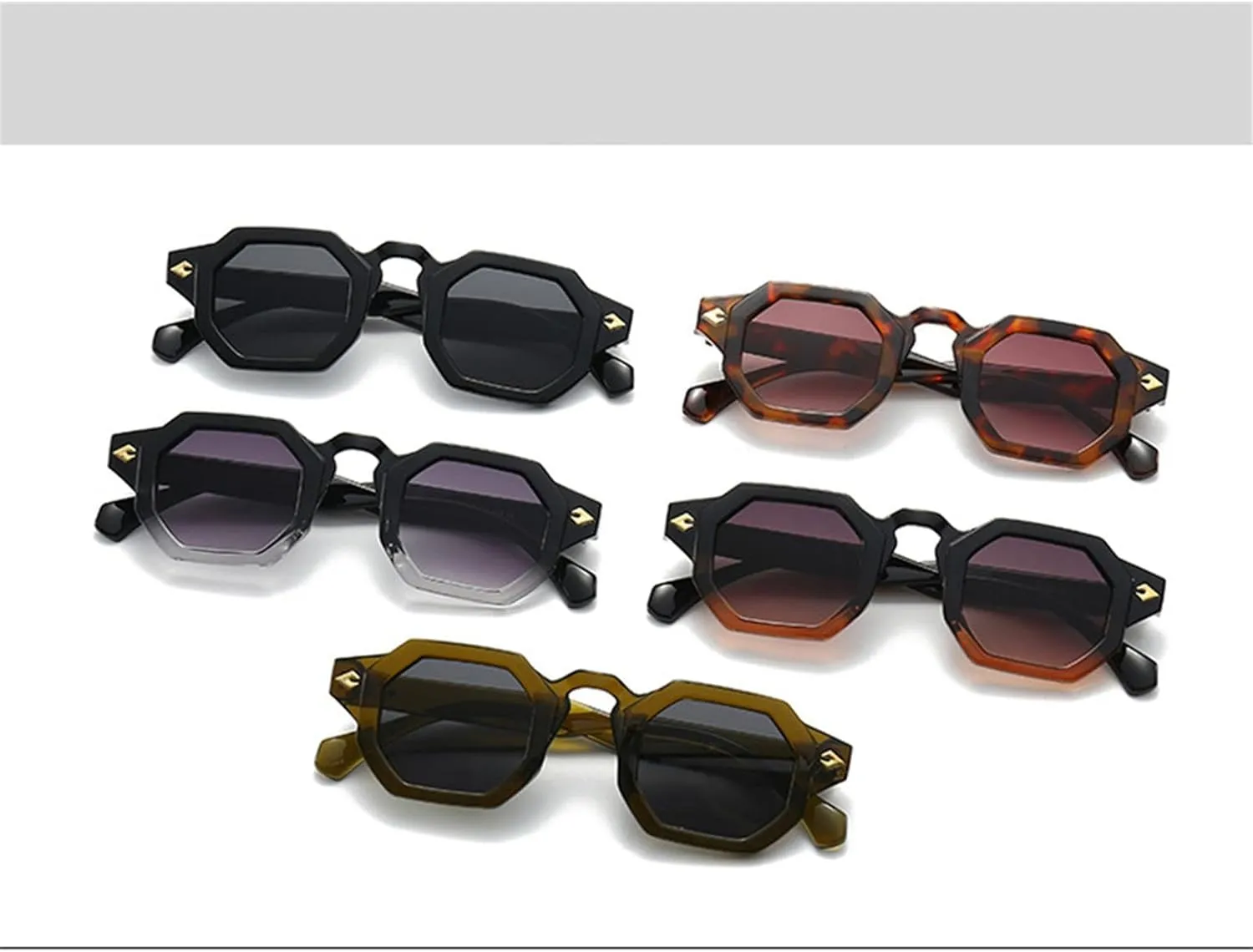Sunglasses Women Retro Gradient Color Protection Sunshade Mirror Men Shades Uv400