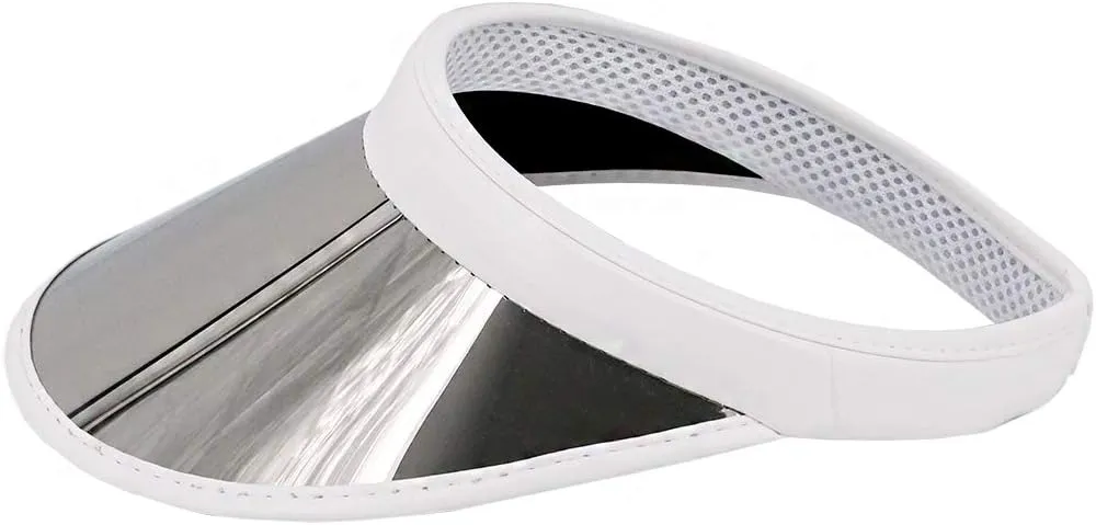 Surkat Women Sun Visors Hologram Wide Brim Thicker Sweatband UV Protective Sportswear Visors Sunhat