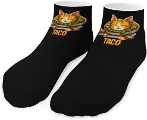 Taco Cat Ankle Socks Breathable Low Cut Sports Socks Casual No Show Sock for Women Men