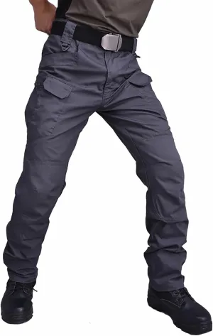 Tactical Pants for Men Stretch Big and Tall Work Pants Outdoor Hiking Pants Slim Fit Military Pants with Multi Pocket