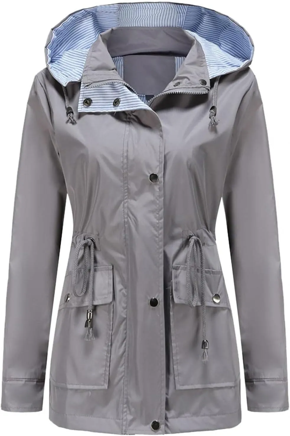 TARIENDY Women Rain Jacket Waterproof Outdoor Sportswear Casual Hiking Jacket Lightweight Travel Outerwear Hooded Raincoat