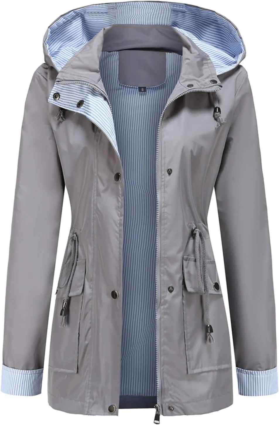 TARIENDY Women Rain Jacket Waterproof Outdoor Sportswear Casual Hiking Jacket Lightweight Travel Outerwear Hooded Raincoat