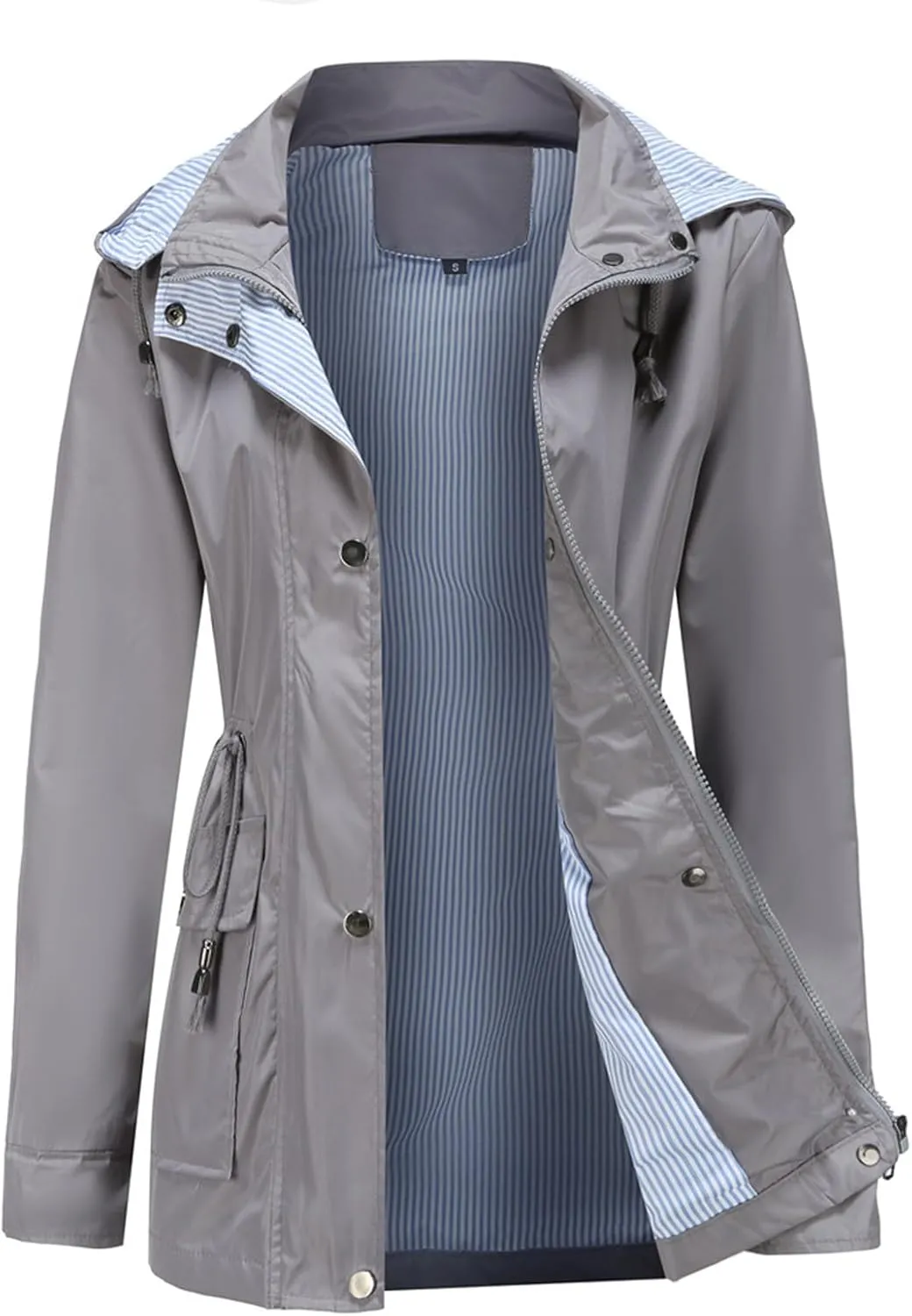 TARIENDY Women Rain Jacket Waterproof Outdoor Sportswear Casual Hiking Jacket Lightweight Travel Outerwear Hooded Raincoat