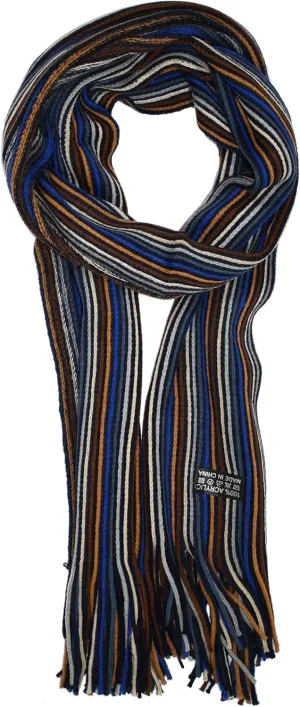 Ted & Jack - Jack's Multicolored Striped Knit Scarf