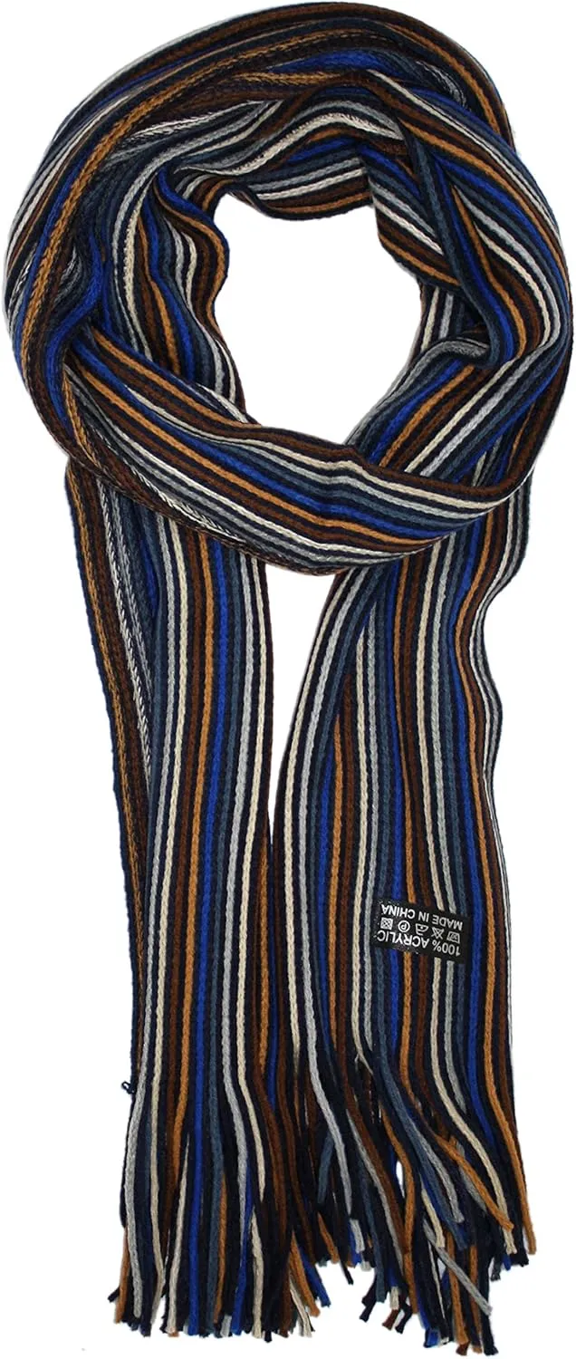 Ted & Jack - Jack's Multicolored Striped Knit Scarf