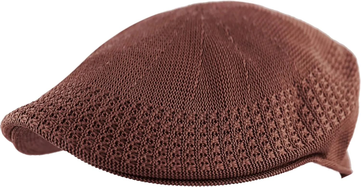 The Hat Depot Light Weight Classic Mesh Newsboy Ivy Gatsby Cabbie Golf Hat Cap