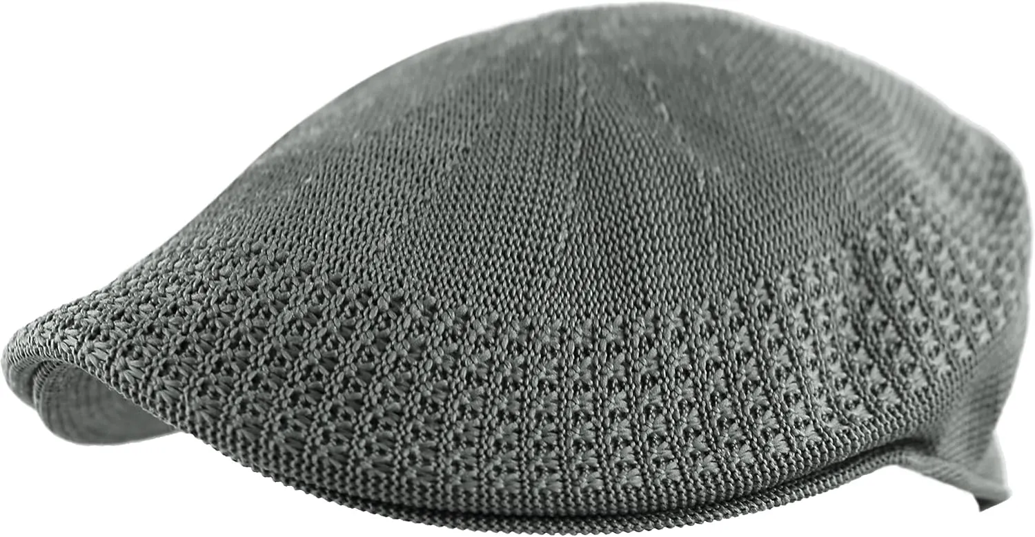 The Hat Depot Light Weight Classic Mesh Newsboy Ivy Gatsby Cabbie Golf Hat Cap