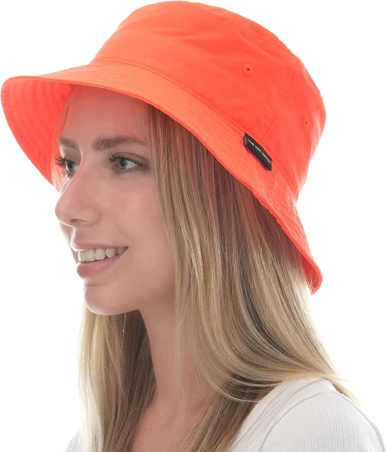 The Hat Depot Lightweight, Quick Dry Polyester Packable Nylon Bucket Sun Hat