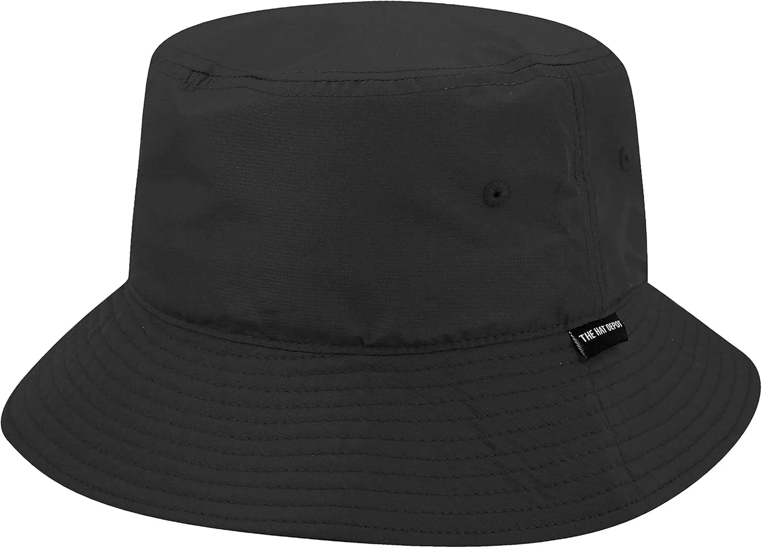 The Hat Depot Lightweight, Quick Dry Polyester Packable Nylon Bucket Sun Hat