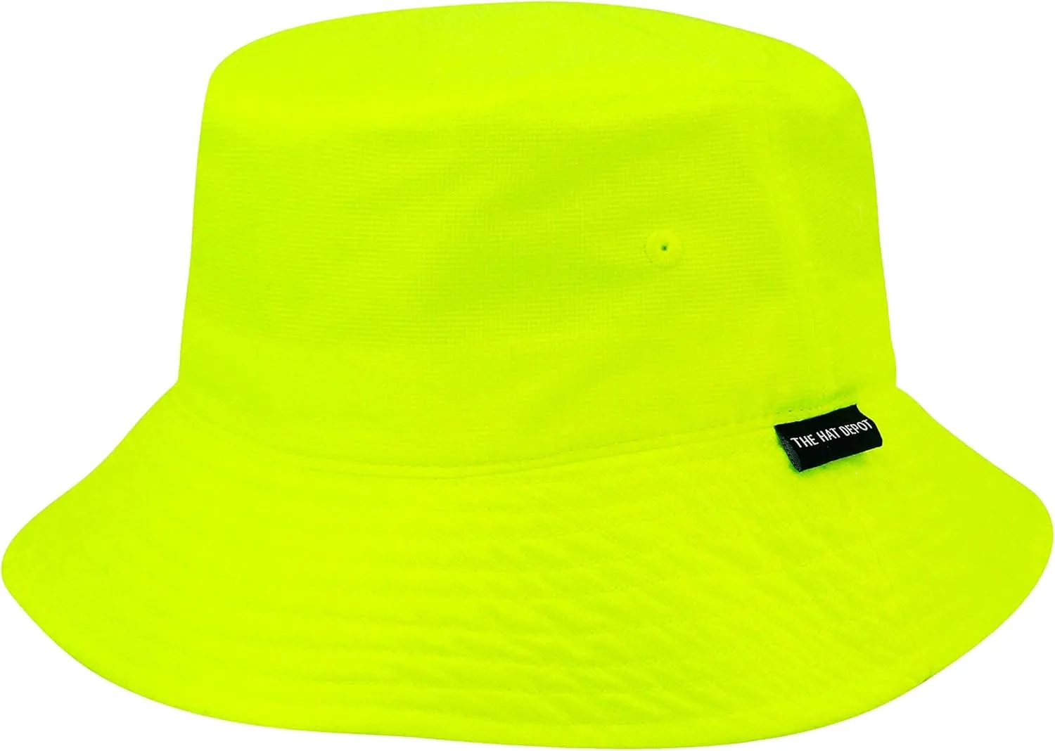 The Hat Depot Lightweight, Quick Dry Polyester Packable Nylon Bucket Sun Hat