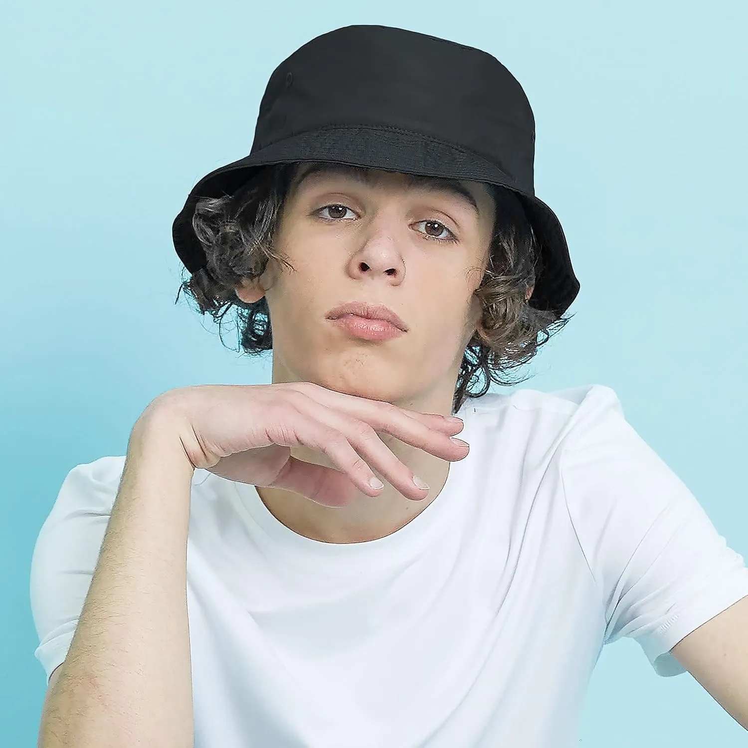 The Hat Depot Lightweight, Quick Dry Polyester Packable Nylon Bucket Sun Hat