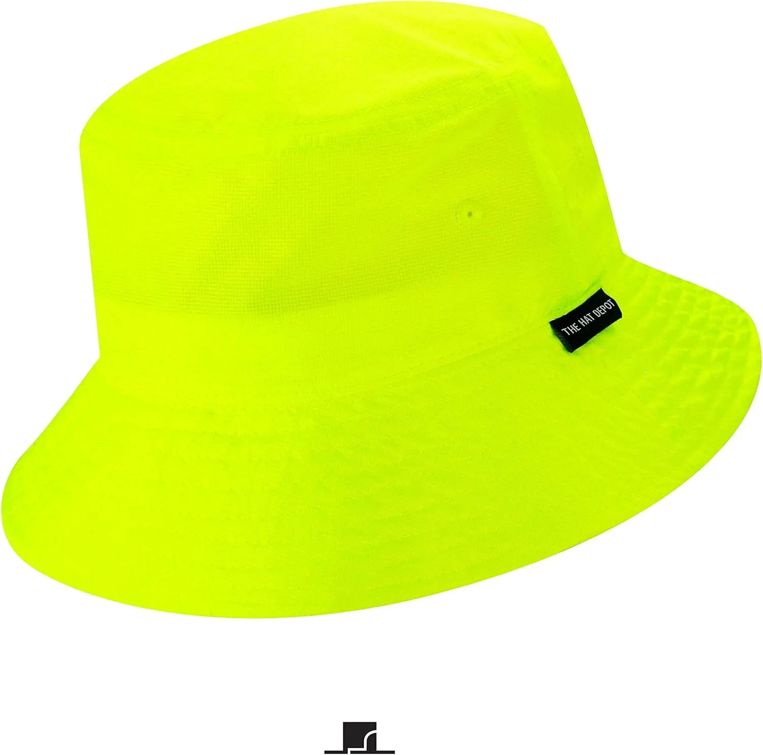 The Hat Depot Lightweight, Quick Dry Polyester Packable Nylon Bucket Sun Hat