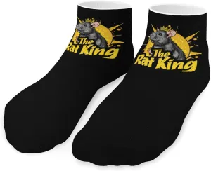 The Rat King Cute Ankle Socks Breathable Low Cut Sports Socks Casual No Show Sock for Women Men