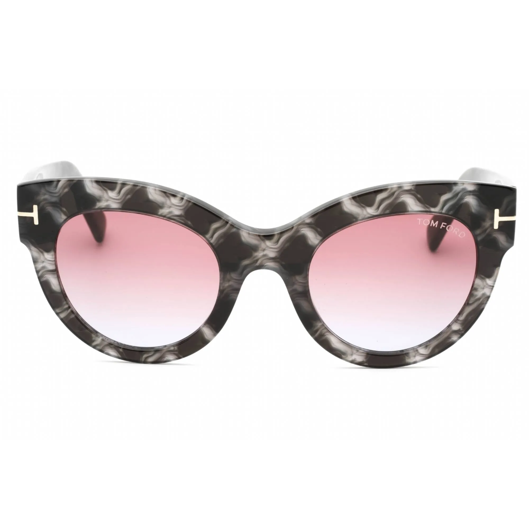 Tom Ford Women's Sunglasses - Havana/Other Cat Eye Frame Violet Lens | FT1063 56Z