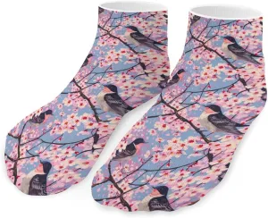 Tree Swallow Ankle Socks Breathable Low Cut Sports Socks Casual No Show Sock for Women Men