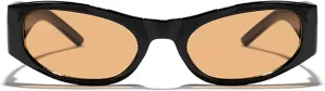 Trendy Women's Oval Sunglasses Fashion Luxury Small Brown Sexy Cat Eye Sunglasses Women Vintage Punk Shades Eyewear