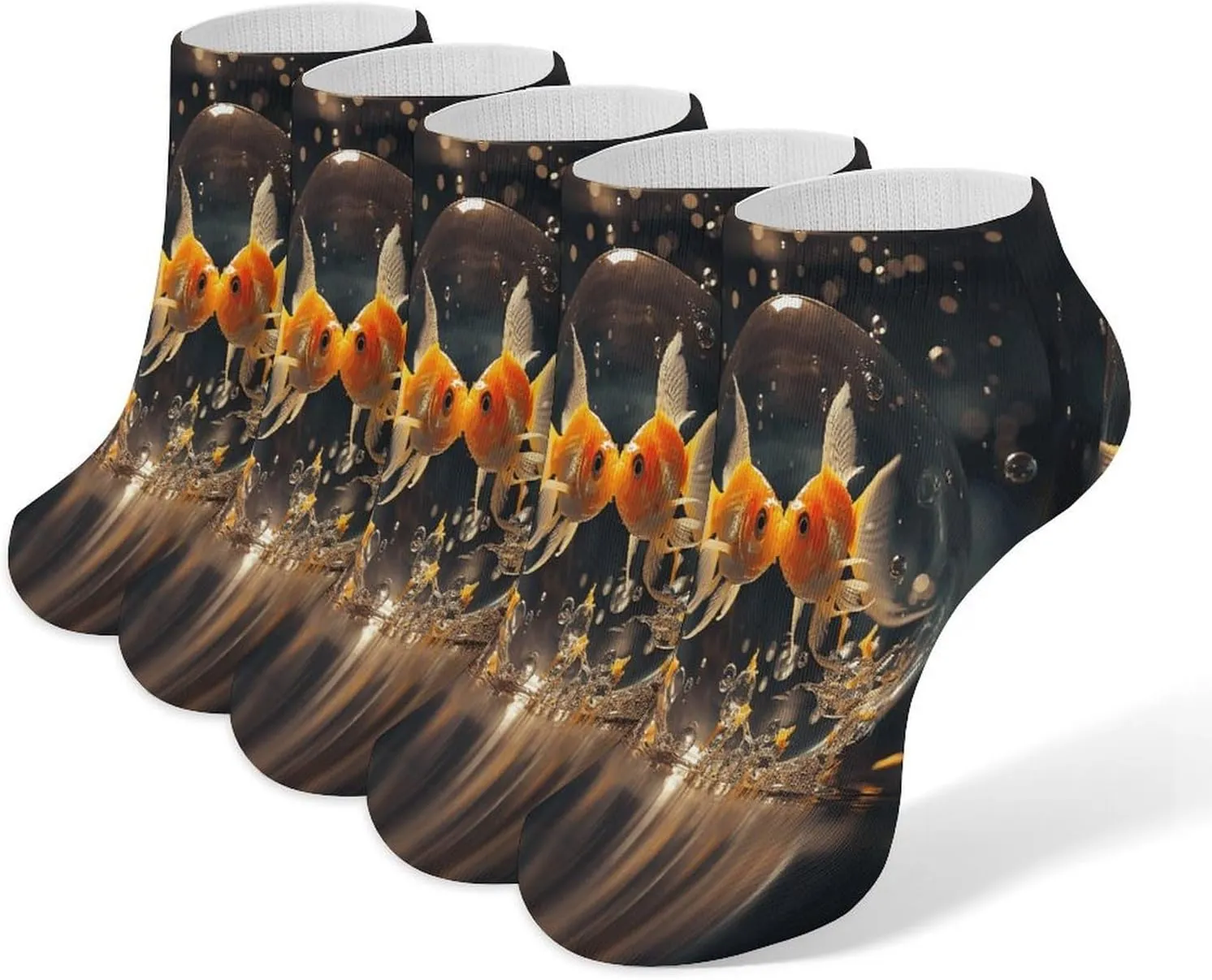 Two Pictures Casual Socks Soft Moisture-Wicking Socks Low Cut Invisible Liner Ankle Sock (5 Pairs)