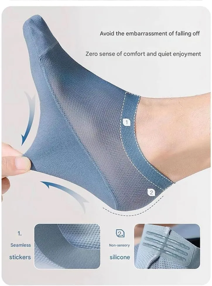 Ultra Thin Liner Non-Slip No Show Socks - Breathable Blend for Men & Women - Perfect for Sports, Casual Wear