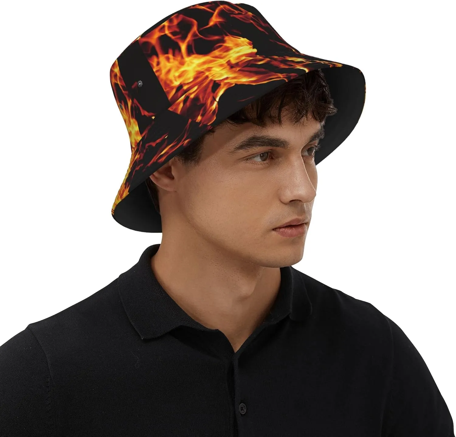 Unisex Bucket Hat Summer Travel Beach Sun Hat Wide Brim Fisherman Cap