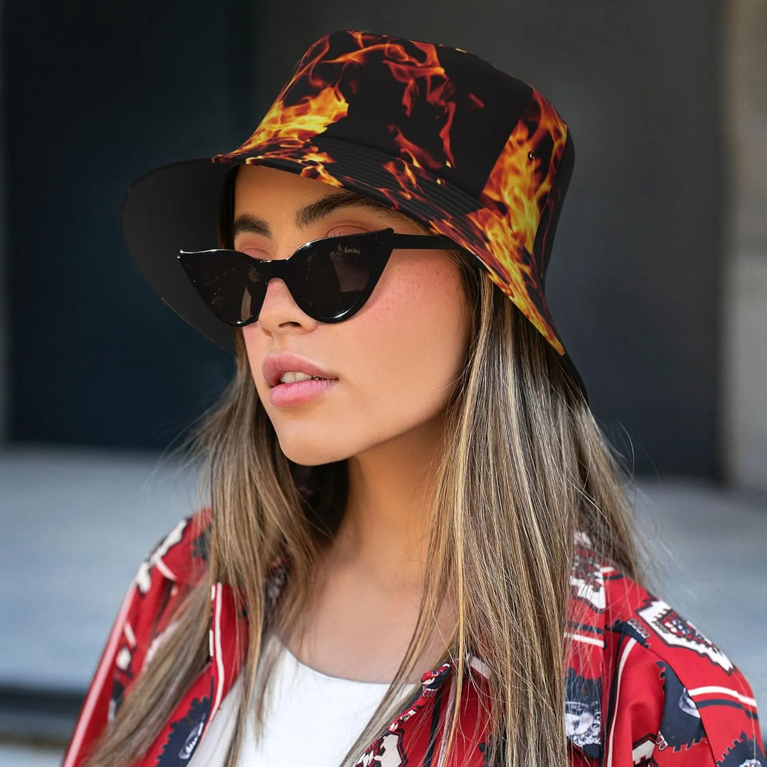 Unisex Bucket Hat Summer Travel Beach Sun Hat Wide Brim Fisherman Cap