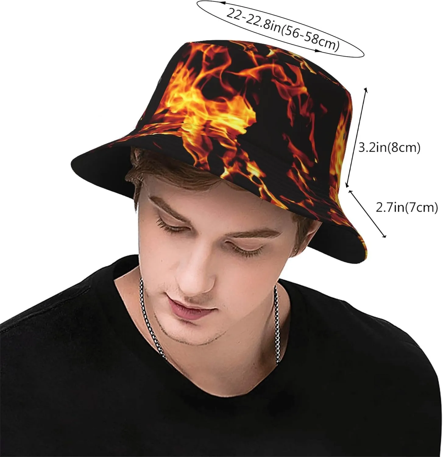 Unisex Bucket Hat Summer Travel Beach Sun Hat Wide Brim Fisherman Cap