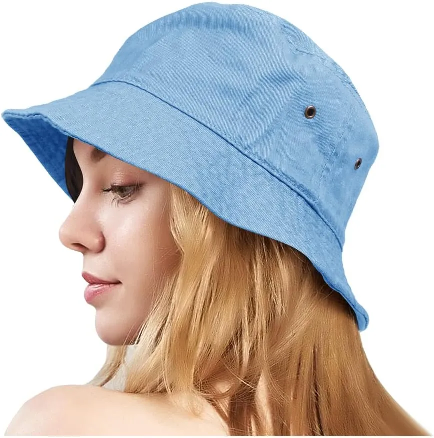 Unisex Bucket Small Brim Summer Beach UV Protective Packable Travel Hat