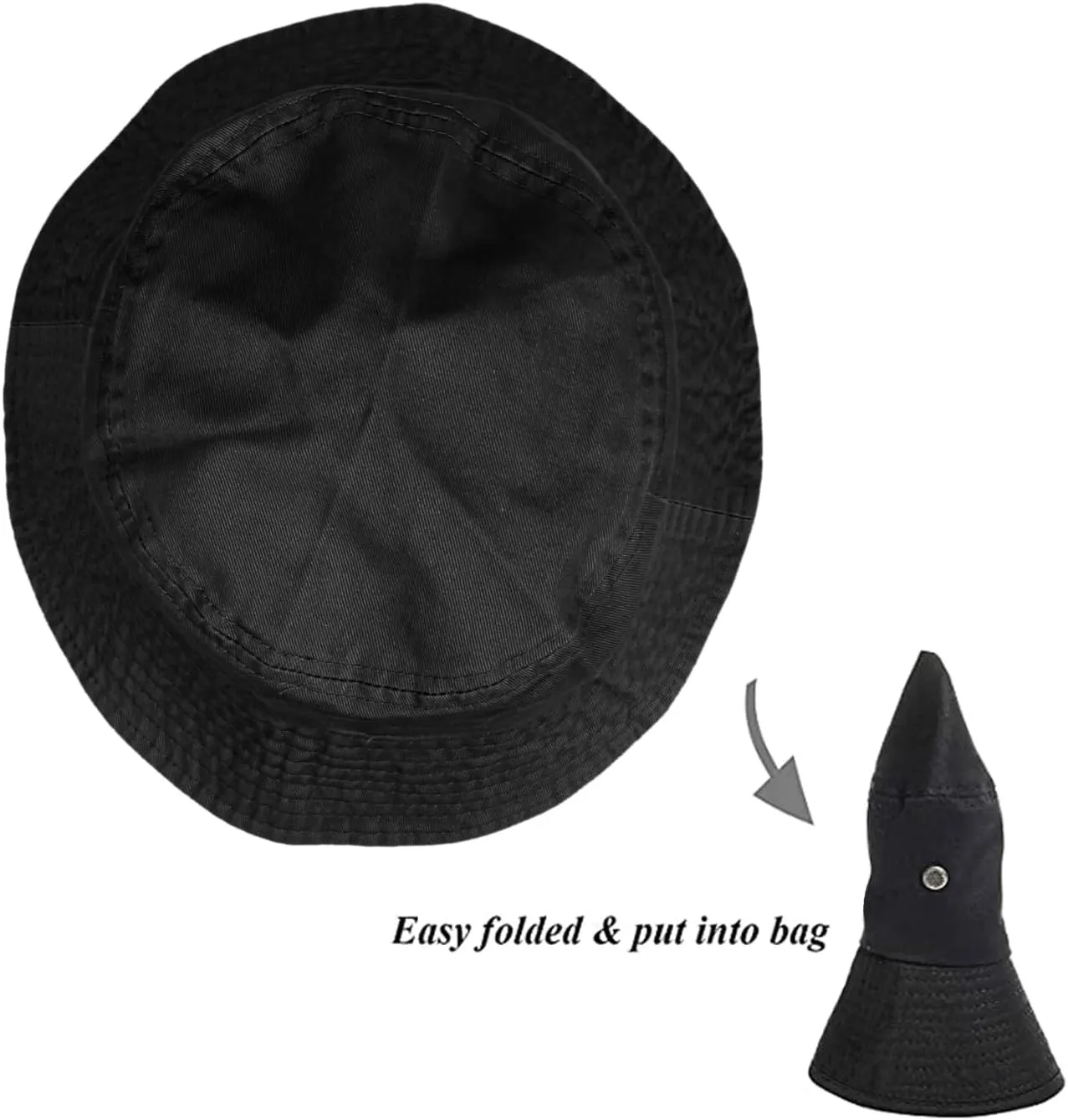 Unisex Bucket Small Brim Summer Beach UV Protective Packable Travel Hat