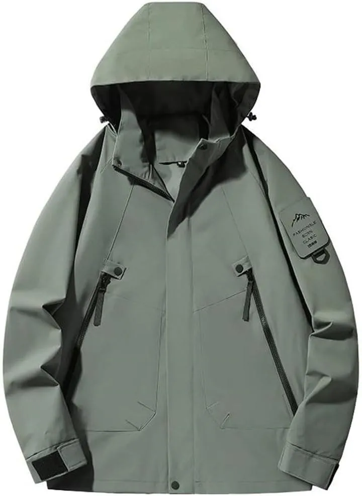 Unisex Outdoor Waterproof Jacket Climbing Hiking Camping Trekking Windbreaker Windproof Hiking Camping Skiing Coat