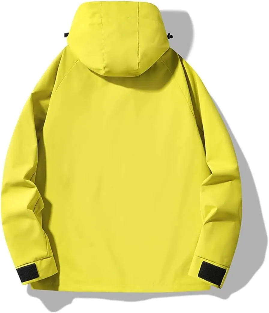 Unisex Outdoor Waterproof Jacket Climbing Hiking Camping Trekking Windbreaker Windproof Hiking Camping Skiing Coat