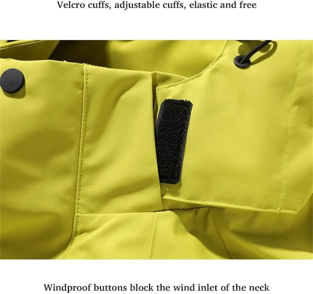 Unisex Outdoor Waterproof Jacket Climbing Hiking Camping Trekking Windbreaker Windproof Hiking Camping Skiing Coat