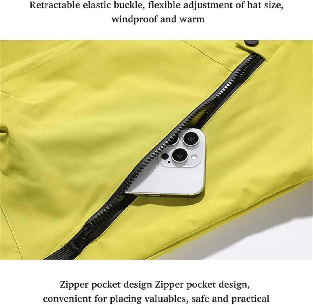 Unisex Outdoor Waterproof Jacket Climbing Hiking Camping Trekking Windbreaker Windproof Hiking Camping Skiing Coat