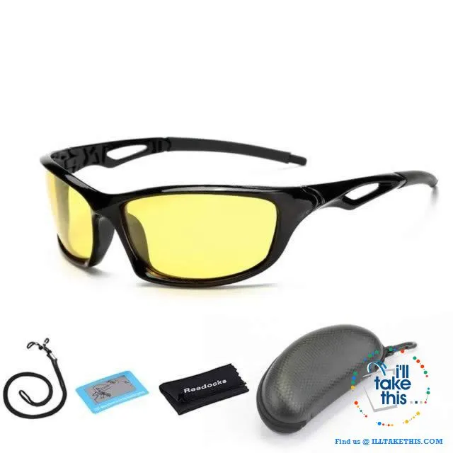 Unisex Polarized Sunglasses Suits Fishing, Camping, Hiking, Night Driving or Cycling