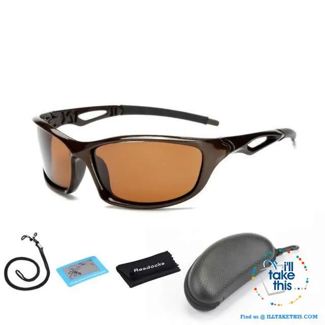 Unisex Polarized Sunglasses Suits Fishing, Camping, Hiking, Night Driving or Cycling