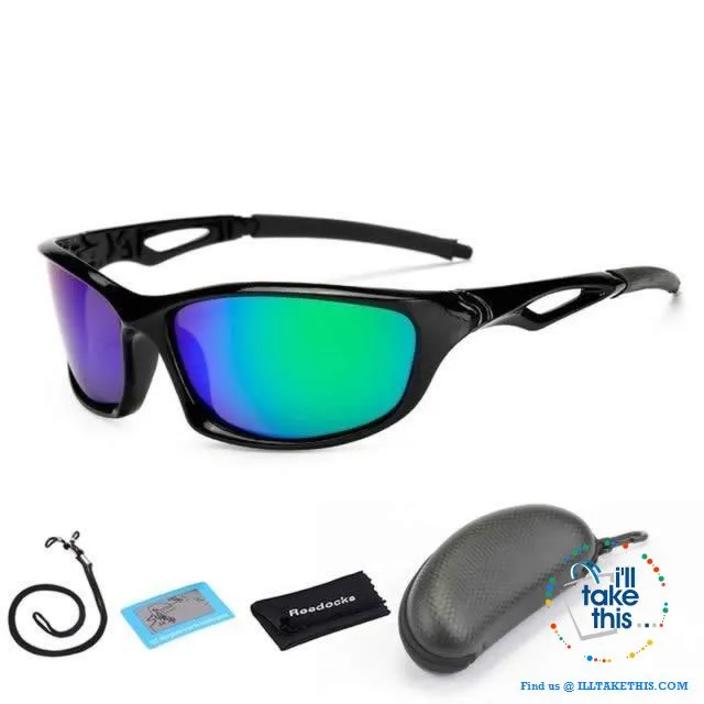 Unisex Polarized Sunglasses Suits Fishing, Camping, Hiking, Night Driving or Cycling