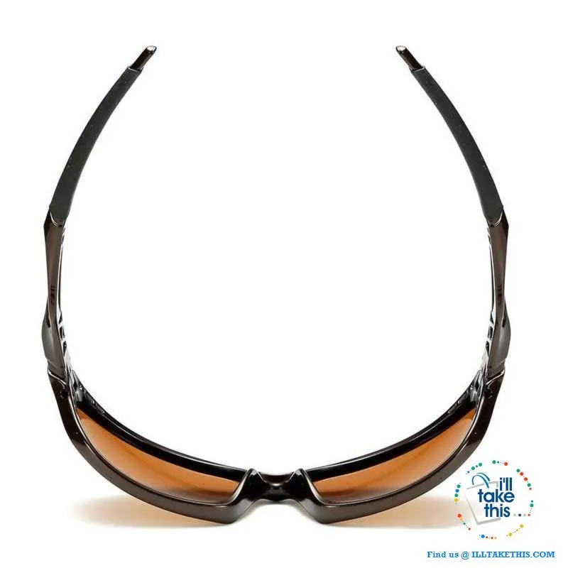 Unisex Polarized Sunglasses Suits Fishing, Camping, Hiking, Night Driving or Cycling