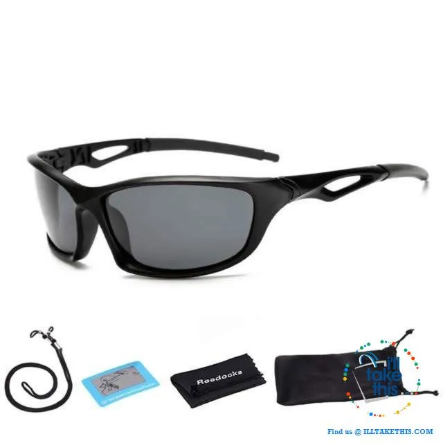 Unisex Polarized Sunglasses Suits Fishing, Camping, Hiking, Night Driving or Cycling