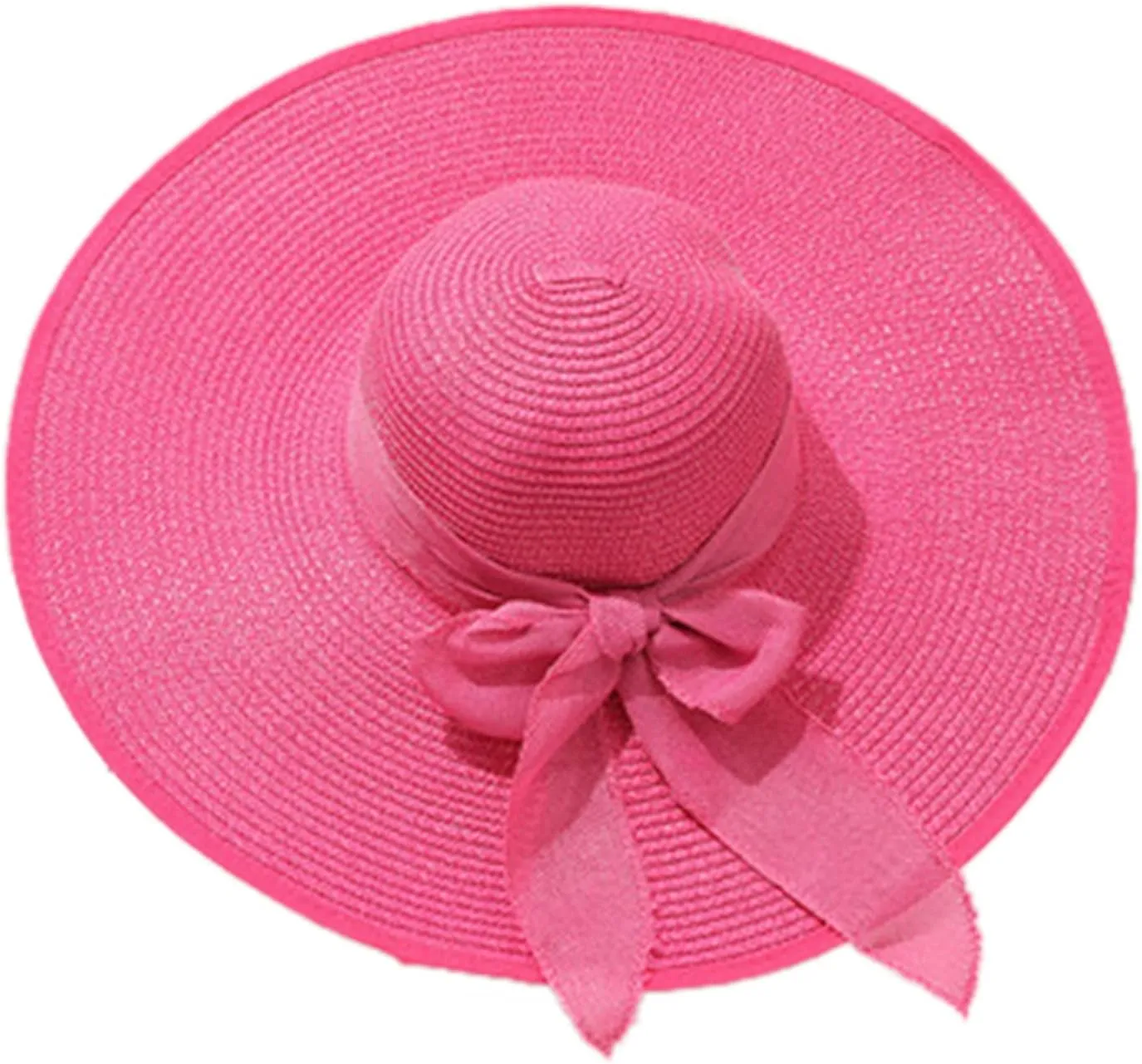 UPF 50 Summer Hat Foldable Roll up Womens Sun Straw Hat Wide Brim Floppy Packable Beach Hat for Women Vacation