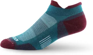 USA Made - Trail Running No Show Socks - Merino Wool Full Cushion Sock - Moisture Wicking Running Sock