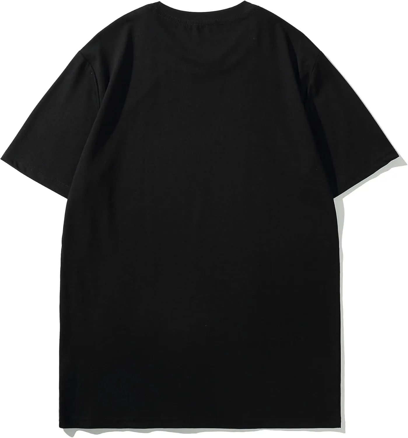 VEIISAR Men's Midweight Crew Neck T-Shirt - 210GSM Soft Cotton Blend, Regular Fit for Cooling Comfort