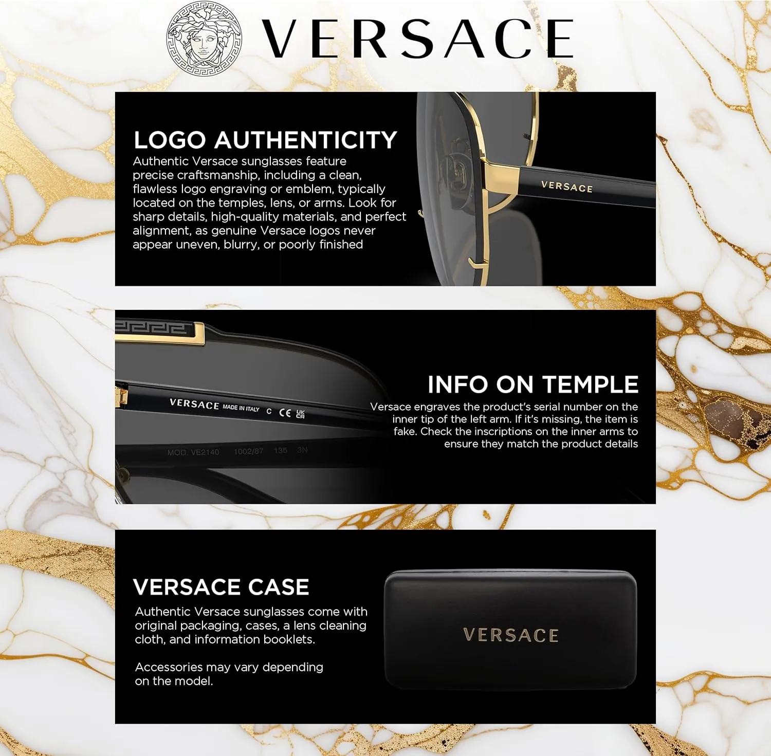 Versace VE2166 Non-Polarized Aviator Sunglasses for Women  Pale Gold Metal Frame with Temples, eShades Eyewear Kit Included