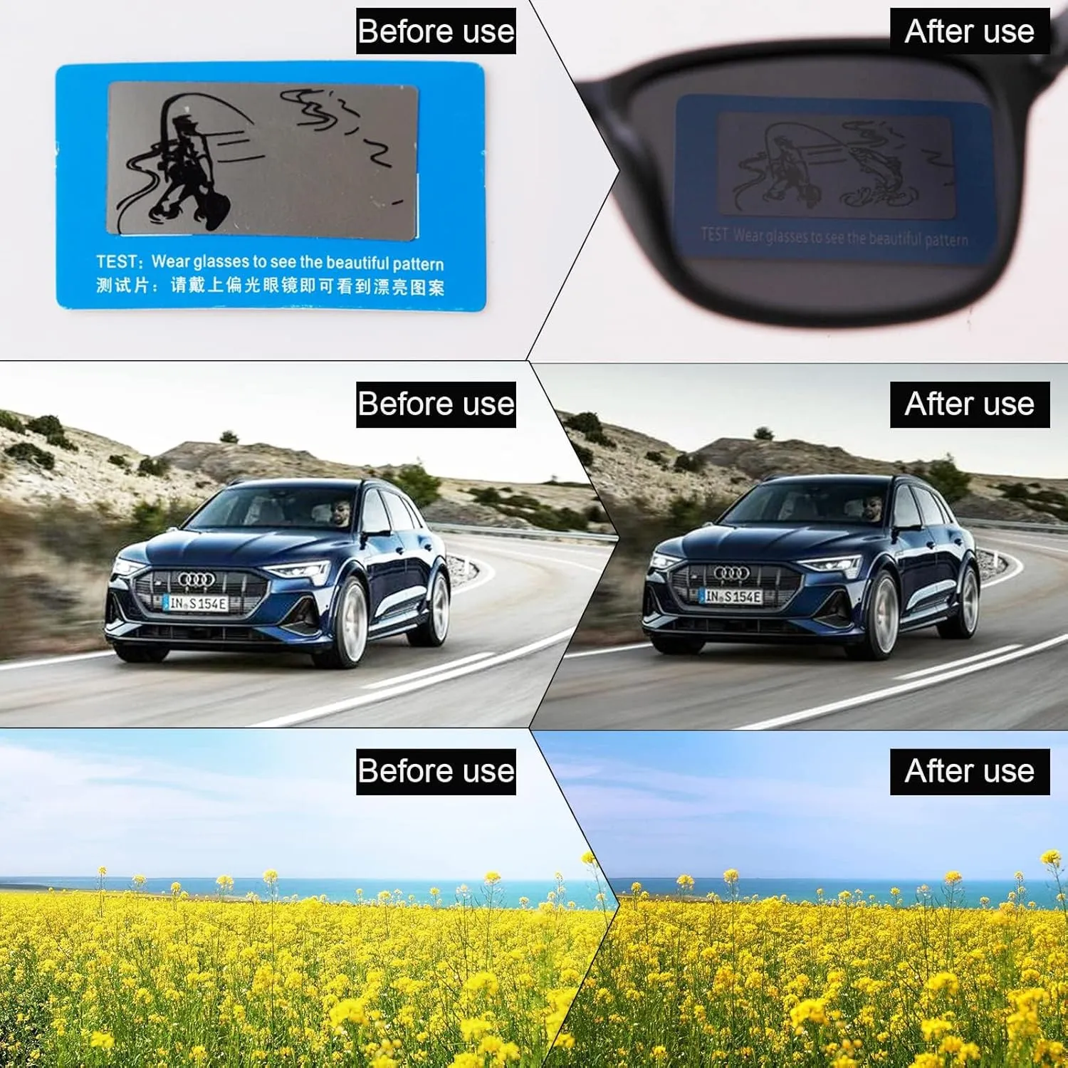 VIA LEECA Classic Polarized Sunglasses for Women and Men 100% UV Protection Square Glasses for Driving,Fishing and Traveling